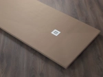 Receveur de douche, sur mesure : Largeur 100 à 210 cm x l. 70 à 110 cm. Bac à douche en résine Akrytan® anti glissant, finition lisse, 10 couleurs, Livraison offerte et rapide